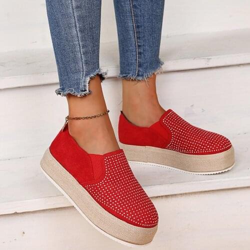 Womens thick-soled sneakers, solid color womens shoes, increased footwear, vulcanized shoes, plus size spring and autumn