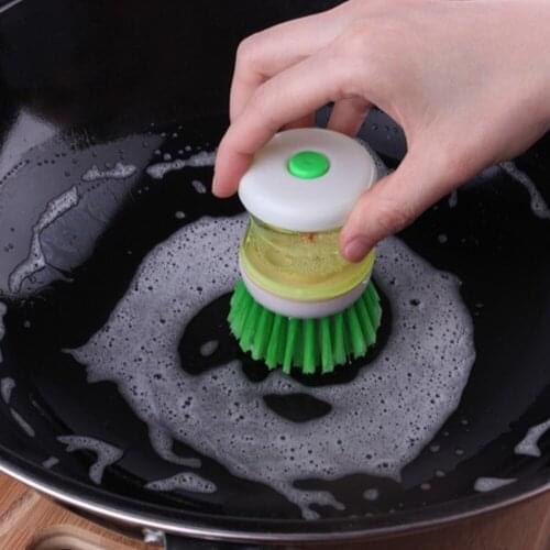 6.5*8.5CM Pressure Liquid Wash Pot Brush Add Liquid Brush Pot Artifact Can Add Detergent