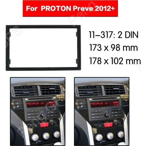 2 DIN 11-317 Car Radio stereo Fitting installation adapter fascia For PROTON Preve 2012+ frame Audio