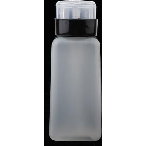 250ml Nail Art Polish Cleaning Remover Empty Pump Dispenser Plastic Bottle