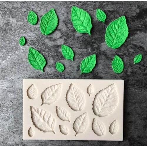 50pcs Leaf Silicone mold Fondant Mold Cake Decorating Tools Chocolate Mold Baking Mold