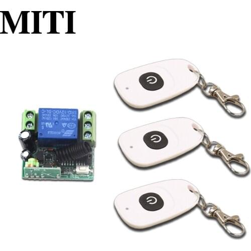 Good Design DC12V 1CH RF Wireless Smart Home Remote Control Switch System 3Transmitter +1Receiver Control Distance 100m