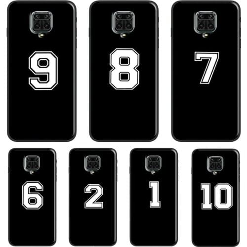 Custom Football Lucky number Funda For Xiaomi Redmi Note 10 Pro Note 9 Pro Note 8 Pro 7 K40 8T 9S 9A 9C 9T Case Cover
