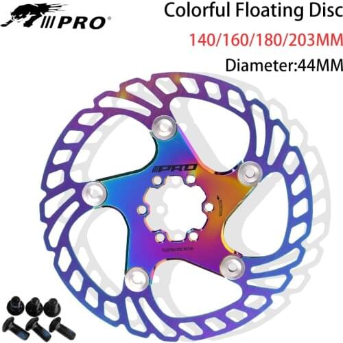 IIIPRO Colorful Floating Disc MTB Mountain Bike Aluminum Alloy Stainless Steel Six Nail Road Bike Disc Brake Disc