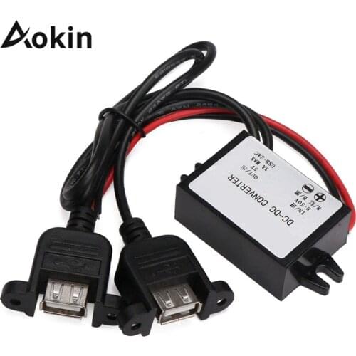 DC-DC Buck Converter 3A Regulator Power Supply Module Step Down Reducer 12V to 5V Transformer Dual USB Ear for Cell