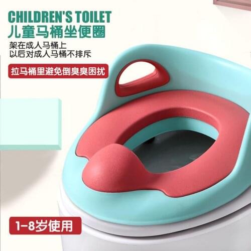 Baby Toilet Potty Seat Children Potty Safe Seat With Armrest for Girls Boy Toilet Training Outdoor Travel Infant Potty Cushion