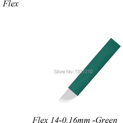 LÂMINA MICRO NANO FLEX CHANFRADO 14 – 0,16mm NANO Permanent Makeup Microblading Eyebrow Tattoo Needles Eyebrow Disposable Blades