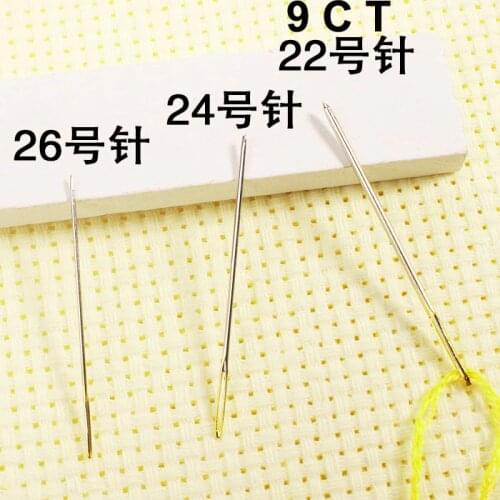 FREE Shipping Top Quality #22 9CT cross stitch needles, embroidery needles 22# 9CT, 100pcs/bag