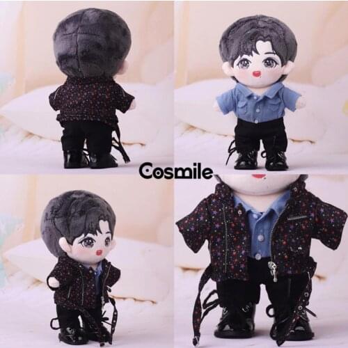 Cosmile Xiao Zhan Star Four-piece Suit Outfit Clothes Costume Fit For 20cm Plush Doll Toy Stuffed Cos Cute Lovely Xmas Gift C