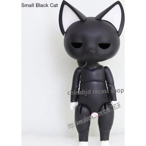 OUENEIFS BJD SD Dolls Small Black White Cat 1/12 Resin Body Baby Girls Boys Dolls High Quality Dollhouse Anime