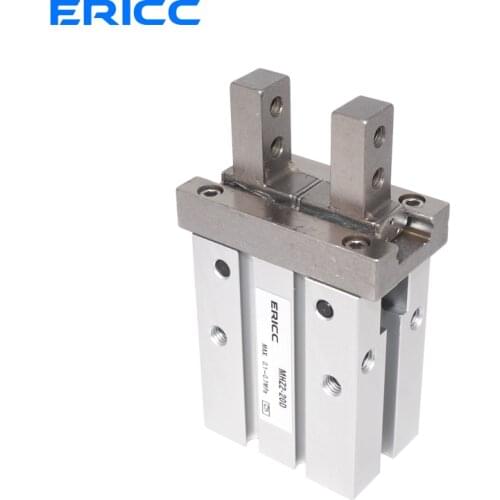 MHZ2 Air Pneumatic parallel Gripper Through-holes in opening/ closing direction MHZ2-6D2~40D2,Side tapped mounting MHZ2-6D1~40D1