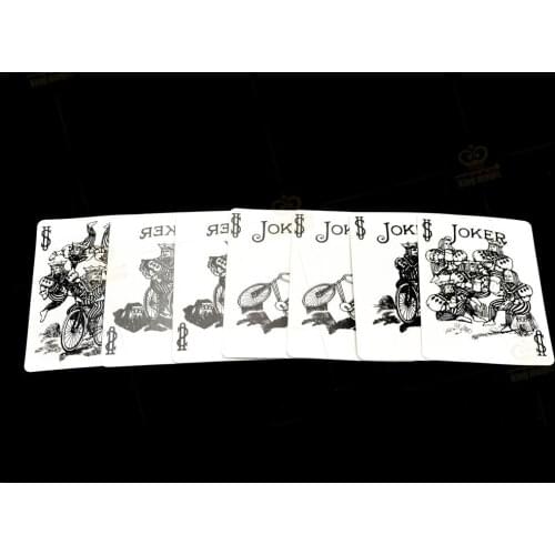 Laughing King Joking Joker Card Set Magic Tricks Close Up Gimmick Props Disappear/Appearing Magie Mentalism Magician Toys