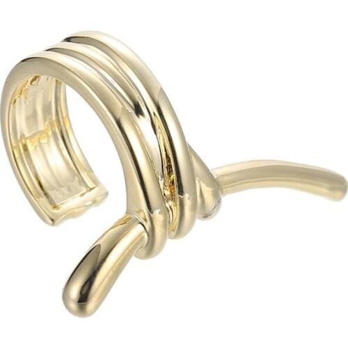 ONYSS Newest Ear Cuffs Gold Plate Simple Design Casual Ear Clips Earrings Jewelry Accessories