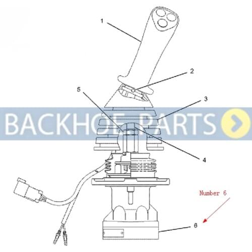 Pilot Valve/ joystick 206-3305 for Caterpillar 322C 322C FM 323D L 323D LN 324D FM 324D FM LL 324D L 325C 325C FM 325D 325DFM