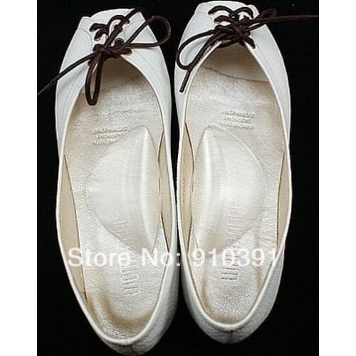 Flatfoot care L size triangle foot patch sticky silicone anti fatigue nonslip arch foot pad cushion as high heel shoes accessory