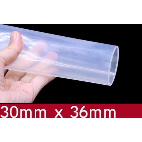 Transparent Flexible Silicone Tube ID 30mm x 36mm OD Food Grade Non-toxic Drink Water Rubber Hose Milk Beer Soft Pipe Connect