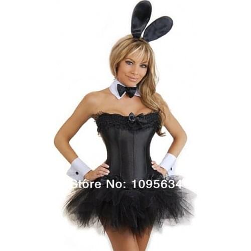Sexy Halloween corset bustier with skirt