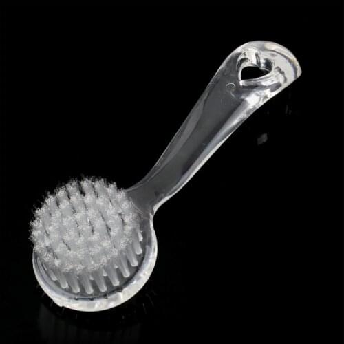 1PC Face Washing Cleaning Brush with Plastic Handle Blackhead Remover Face Brush Soft Bristle Exfoliation Skin Care Random Color