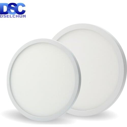 Led Ceiling Light 24W 18W 13W 9W 6W 110V 220V Round Surface Mount Panel Light AC 85-265V Ultrathin Ceiling Lamp Cold/Warm white