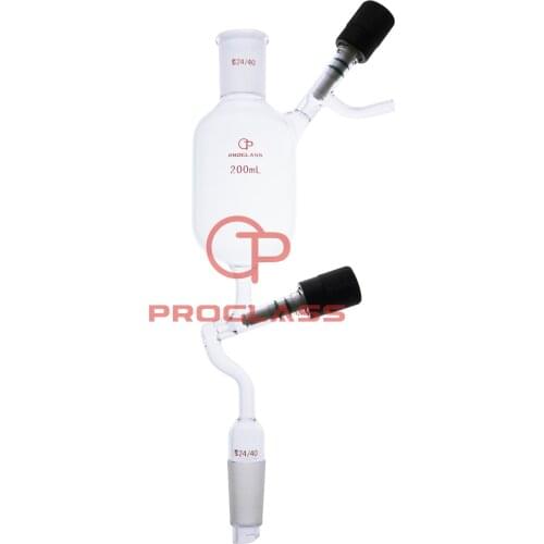 Funnels, Squibb, Separatory, High vacuum valve,24/40 Joints