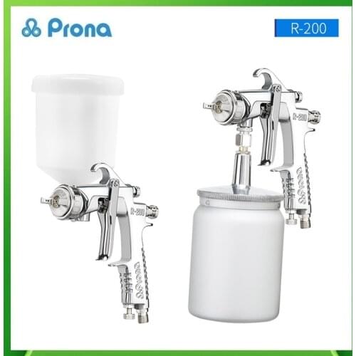 Prona R-200 Universal Paint Spray Gun for Cars Pneumatic Tool Sprayer Painting Pistol Tools Automobile Large Area Spraying W200