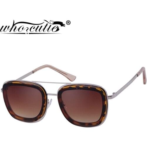 Square Frame Tortoiseshell Sunglasses Female 2019 Brand Design Retro Leopard Tortoise Shell Lens Sun Glasses Shades Women S078