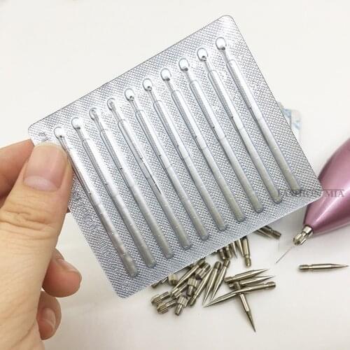 100PCS Plasma Pen Needles Laser Skin Dark Spot Remover Mole Tattoo Removal Machine Fine Dedicated Micro Needle For Face Wart Tag