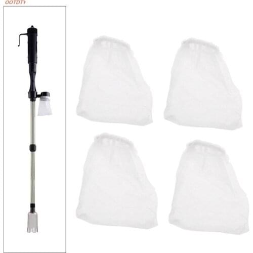 4Pcs Replacement Filter Bags For Aquarium Battery Powered Gravel Cleaner