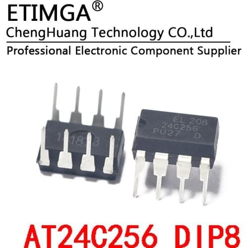 5pcs/lot AT24C256N 24C256 AT24C256-PU27 DIP8 Memory