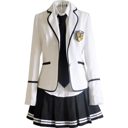 Anime! 2018 New Hot JK School Uniform British Preppy Chic Cosplay Costume Japanese Girls Sailor Suit Full Set Free Shipping