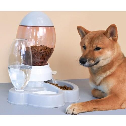 2.2L Pet Automatic Feeder Large capacity Dog Cat Drinking Bowl Kitten Puppy Slow Food Feeding Container Pet Supplies