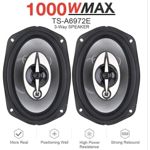 TS-G1641R 2pcs 6.5 Inch 400W Car HiFi Coaxial Speaker Vehicle Door Auto Audio Music Stereo Full Range Frequency Speakers