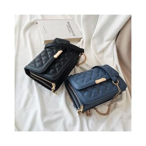 Retro Large Handbag 2020 PU Leather Womens Bags Designer Luxury Crossbody Lock Chain Shoulder Messenger bags And Purse