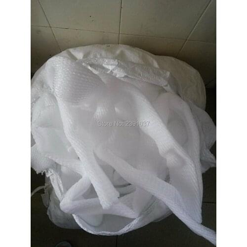 Whole strip 40meters Width 5cm Thick White Fruit foam EPE Foam mesh sleeve net fruit foam sleeve net for Small packing material
