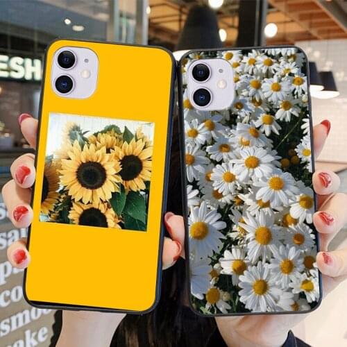 Yellow flower Small daisy sunflowe Phone Cover For iPhone 11 8 7 6 6S 7 8 plus X XS MAX XR 12 Pro max se 2020 Case