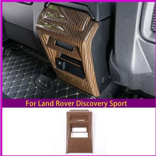 For Land Rover Discovery Sport 2015-2018 1 Pcs Sands Wood Grain Rear Air Conditioning Vent Frame Trim Car Accessories