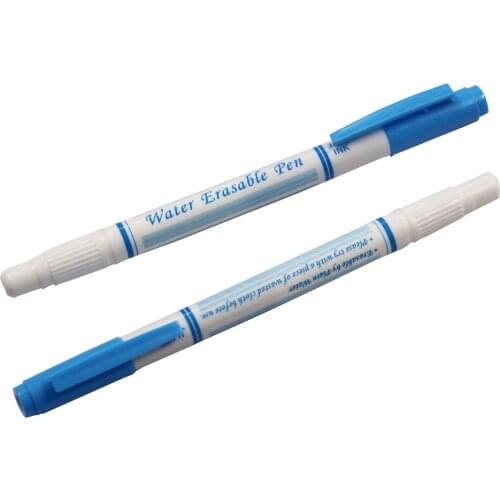 Double Head Water Erasable Pen Replace Tailor Chalk Soluble Pen for Mark Cross Stitch Chalk Tool DIY Sewing Tools