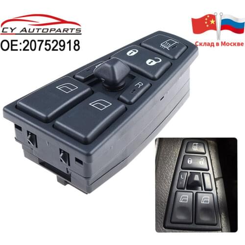 YAOPEI 20752918 Electric Window Switch For VOLVO FH12 FM12 FM9 20455317 20953592 20455317 20452017 21354601 21277587 20568857
