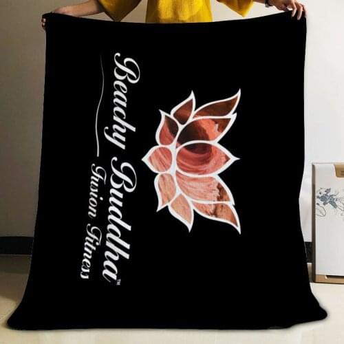 Musife Custom Buddha Flannel Blanket Design Your own Blanket Flannel Blankets for Sofa DIY Dropshipping