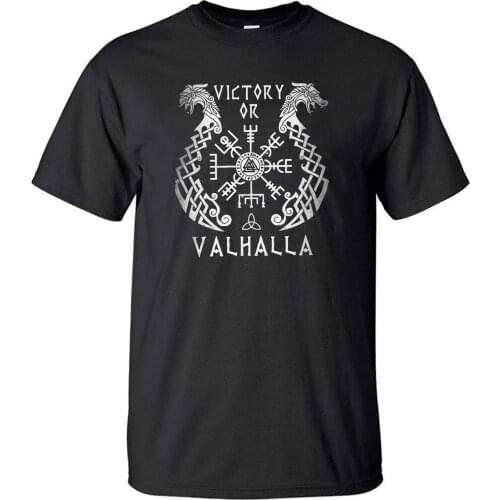Odin Vikings Tshirt Men Son Of Odin T shirt Summer Short Sleeve Lothbrok Lagertha Athelstan Valhalla Sons Of VikingT-Shirt