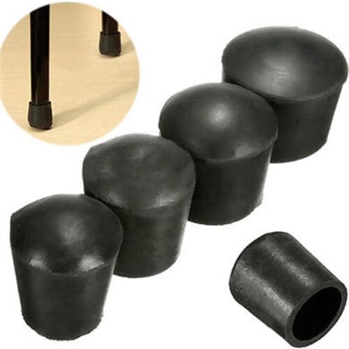 4Pcs Chair Leg Caps Rubber Feet Pads Furniture Table Covers Socks Plugs Cover Tips Floor Protectors Leveling Feet Home Decor