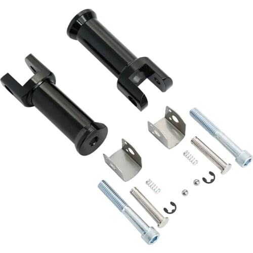 Passenger Footpeg Support Kit Foot Peg Mounts Clevis Fit for Harley Davidson Softail 2018-2021 (Gloss Black)