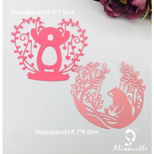 Metal Cutting die Cut Jungle Bear DIY Scrapbooking Paper Craft Handmade Album Card Punch Art Alinacutle Cut Dies