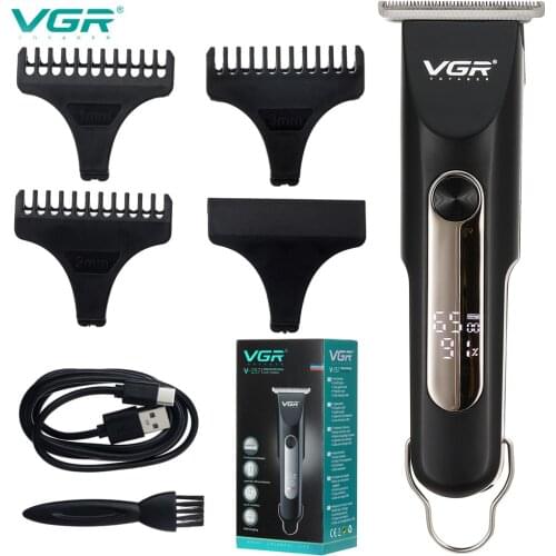 VGR 257 MINI Beard Hair Trimmer Electric Hair Clipper Rechargeable Razor Barber Hair Cutting Shaving Machine For Man Tool Shaver