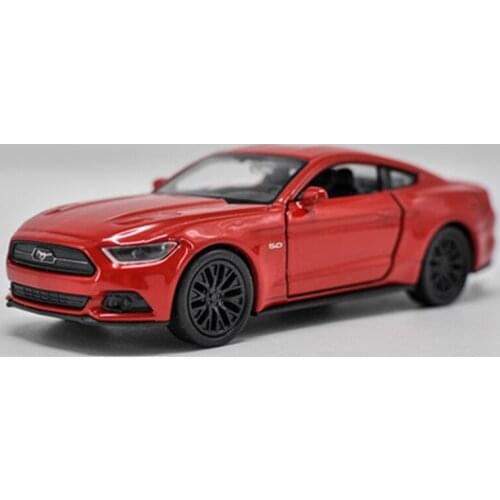 WELLY 1:36 2015 Ford Mustang GT Alloy Sports Car Simulation Die-Cast Pull back Vehicles Collectible Model Car Toys