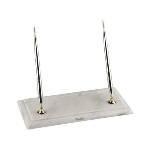 Scrikss Table Tk White Marbled Silver Min + Sporadically Chrome