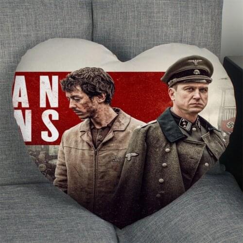 Persian Lessons Pillow Cover Home Office Wedding Decorative Pillowcase Heart Shaped Zipper Pillow Cases Satin Fabric Best Gift