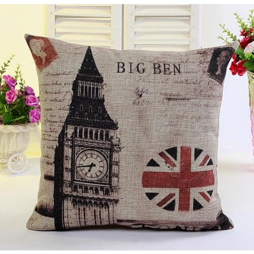 Big Ben cushion cover pillow covers sofa throw pillows cushion home decor capa de almofada decorativas pillow cover