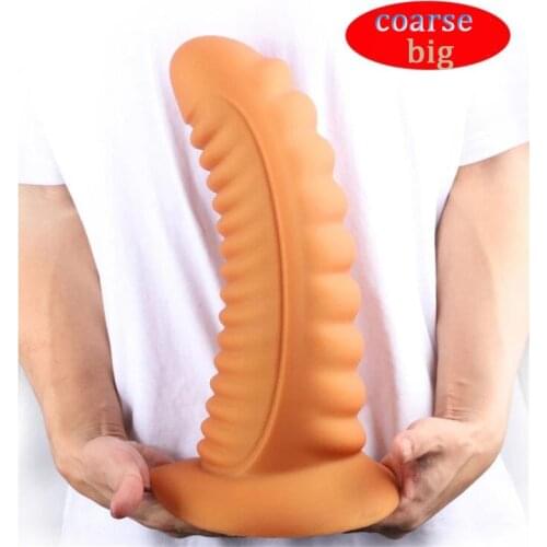 Latest huge anal plug super soft silicone dildo anal plug Anal beads Prostate massage big butt plug sex toys for men women