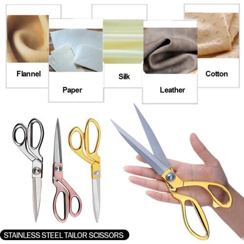 8.5 / 9.5 / 10.5 Inch Stainless Steel Tailors Scissors Needlework Scissors Sewing Scissors For Fabric Dress Making Sewing Tools